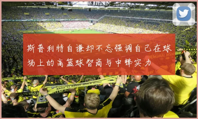 斯普利特自谦却不忘强调自己在球场上的高篮球智商与中锋实力